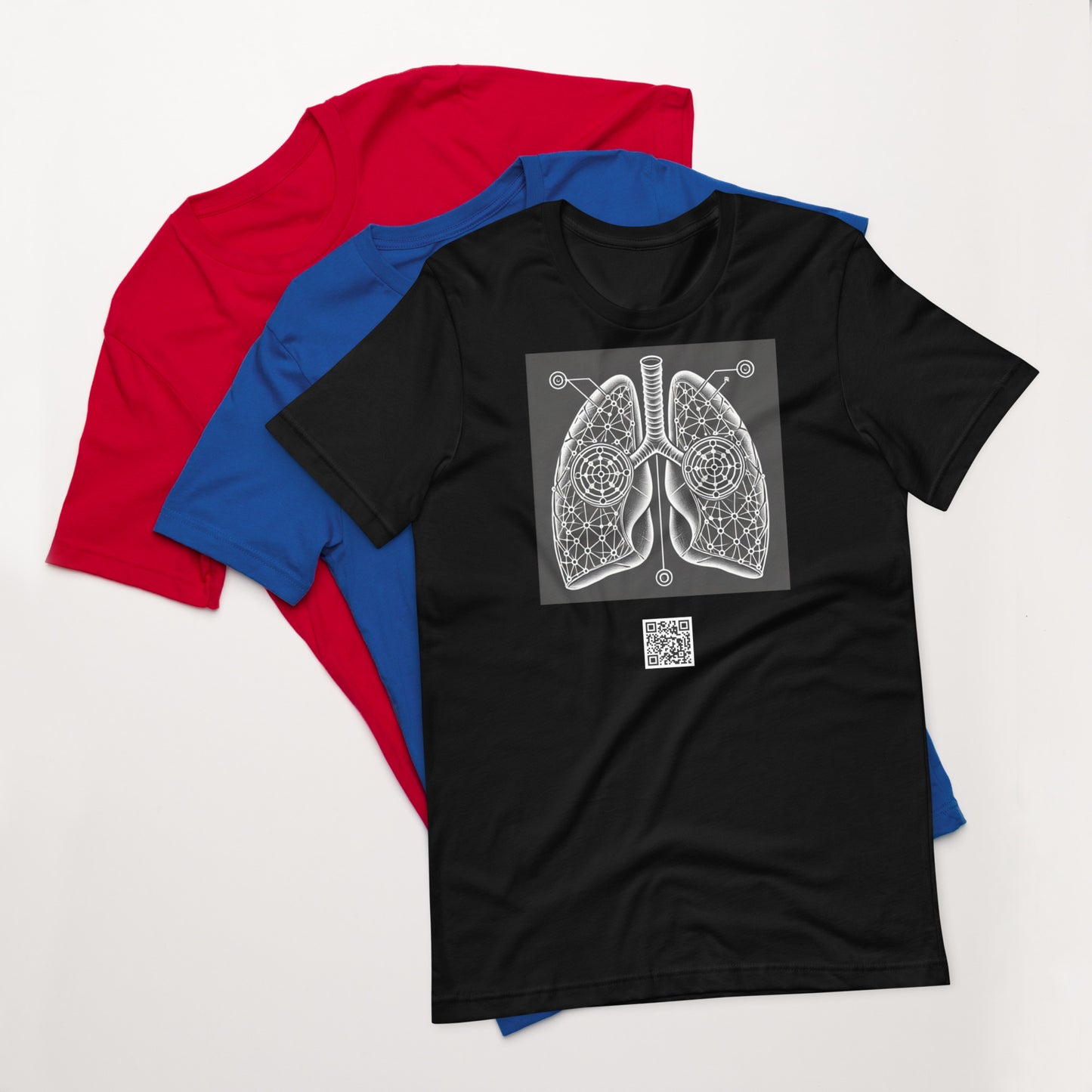 Augmented Reality Tee by Vibras - Lungs Effect