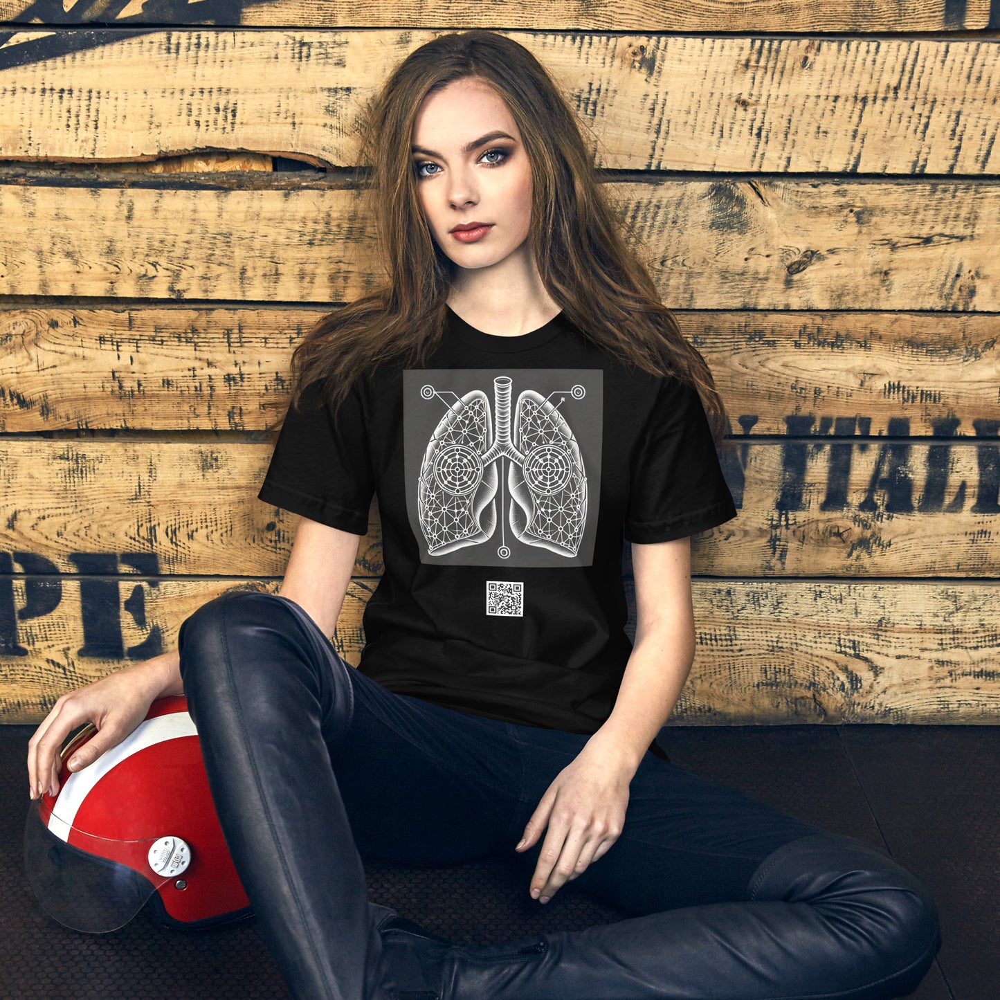 Augmented Reality Tee by Vibras - Lungs Effect