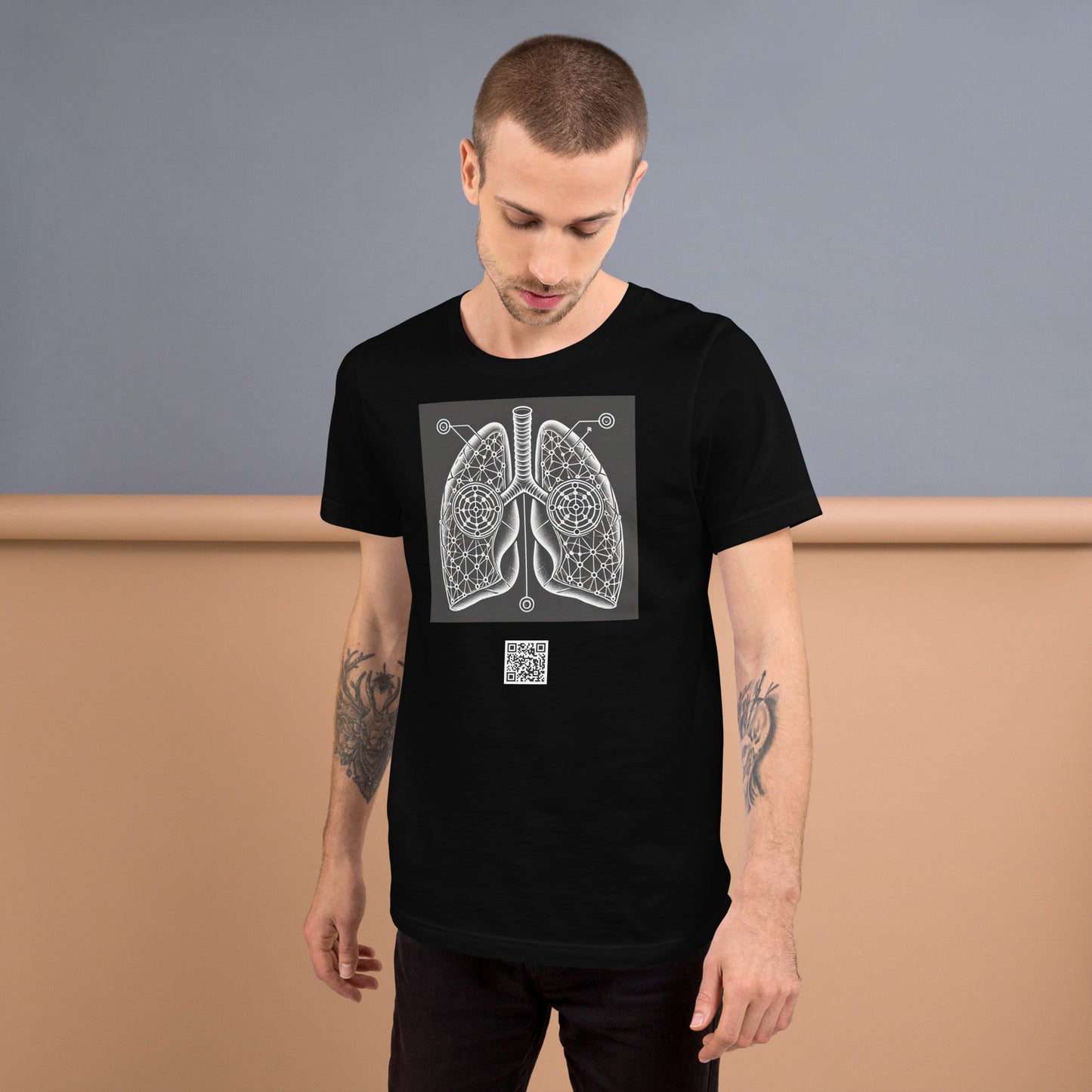 Augmented Reality Tee by Vibras - Lungs Effect