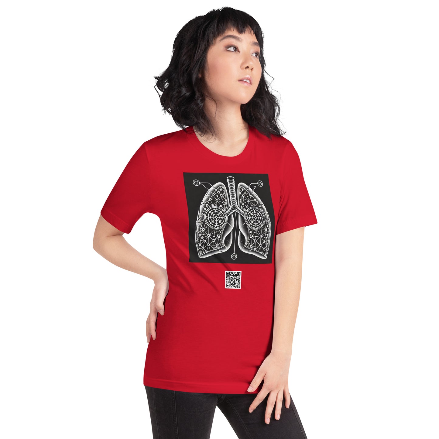 Augmented Reality Tee by Vibras - Lungs Effect